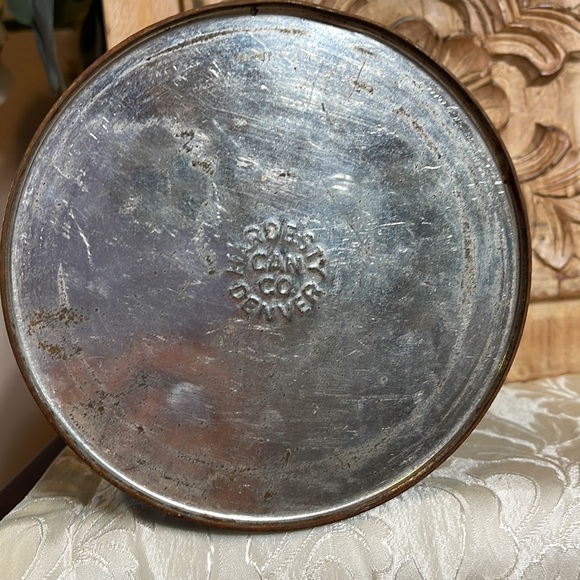 Rare Mount Cross 1 LB. Coffee Tin Red, Silver & Blue 3.5x5” Denver, CO - Picture 6 of 6